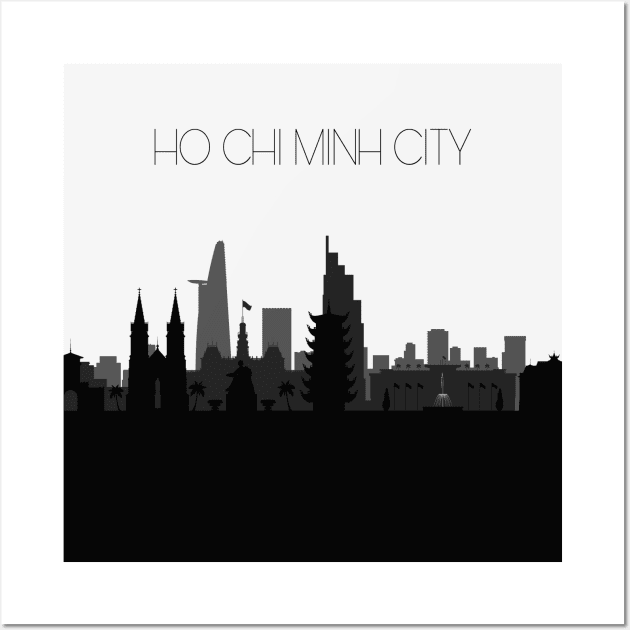 Ho Chi Minh City Skyline Wall Art by inspirowl